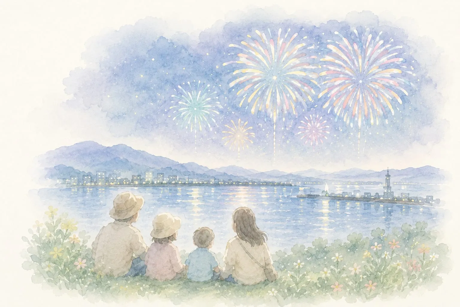 おやべ川花火大会のイメージ